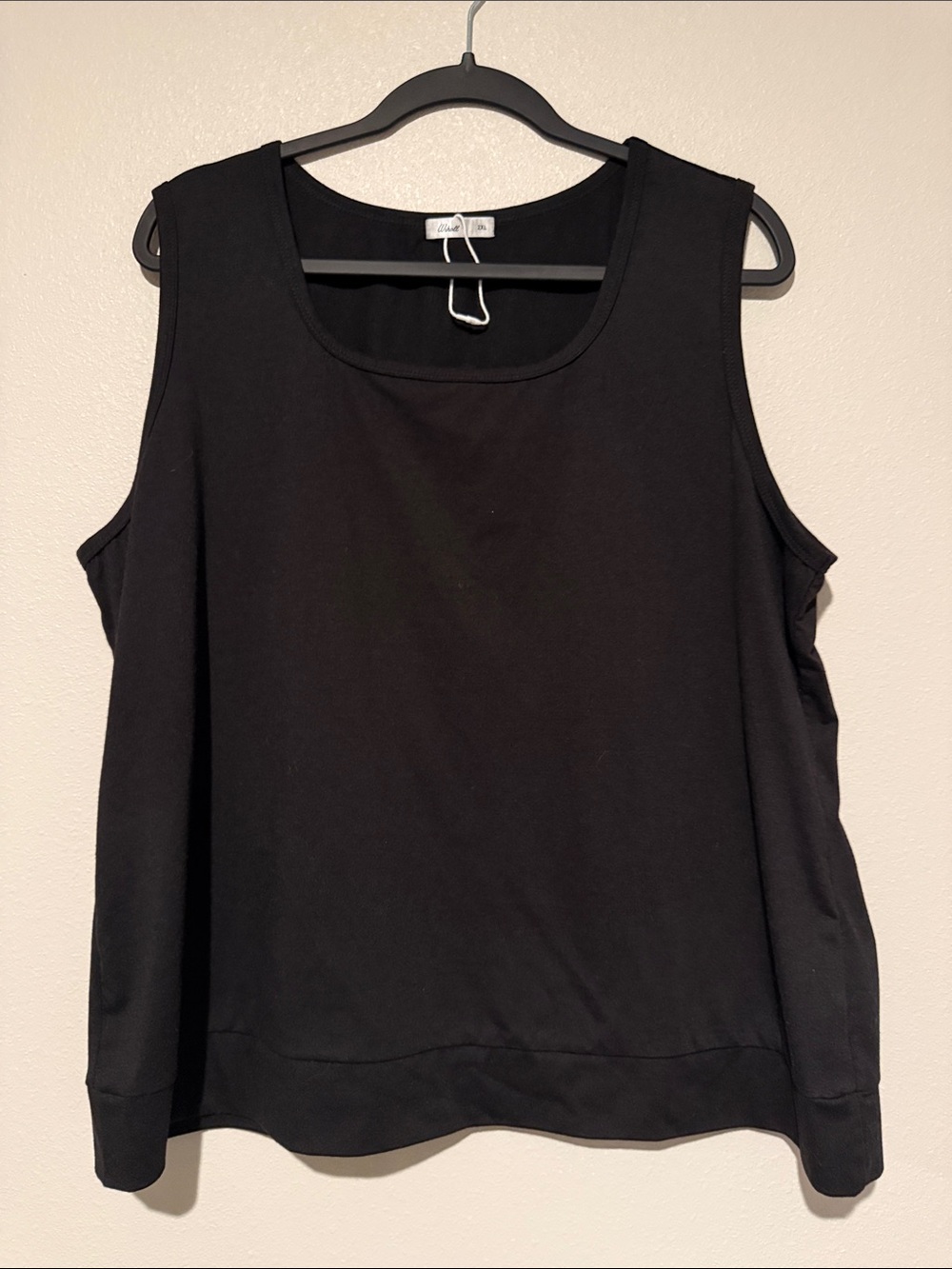 Avenue Black Scoop Neck Tank Top